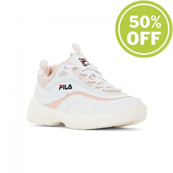 Fila Tenisky Damske Biele / Ruzove - Ray Low Wmn Vypredaj - Slovakia 43985-XYEK